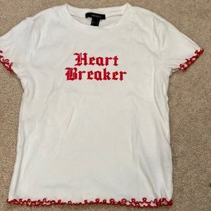 Forever 21 Heart Breaker T-shirt